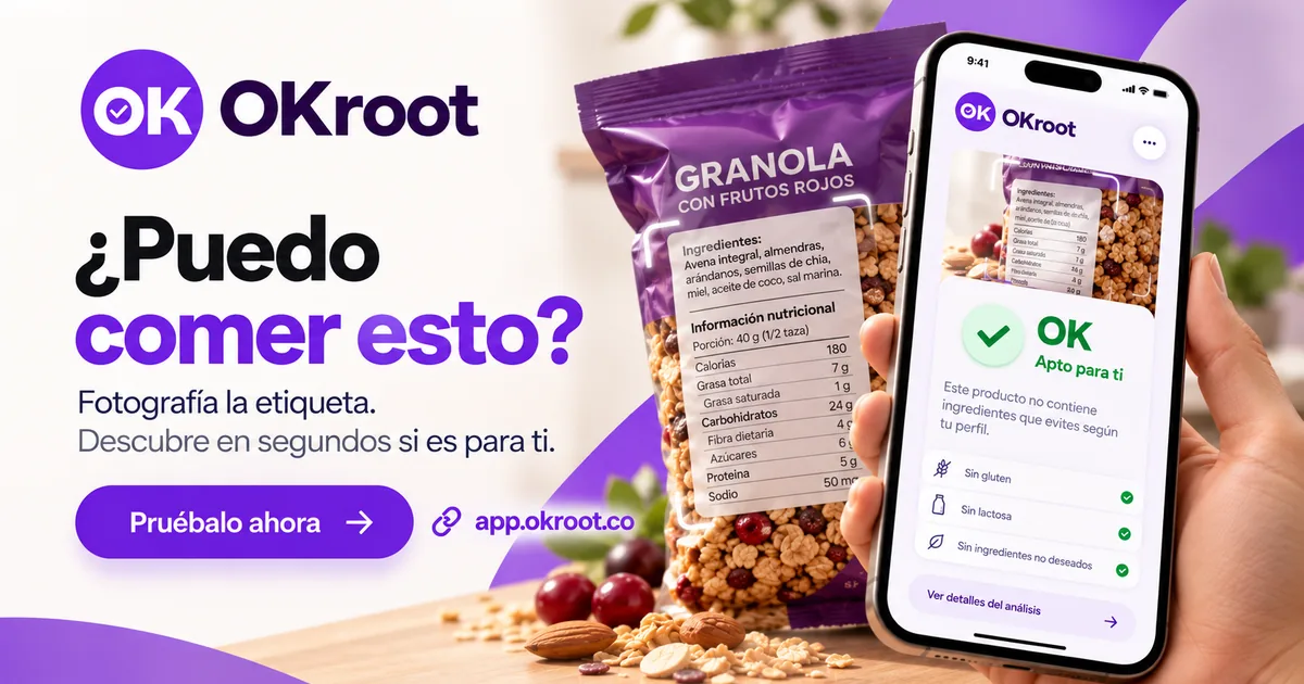 OKroot: PWA con scanner de etiquetas por IA y perfil de restricciones alimentarias
